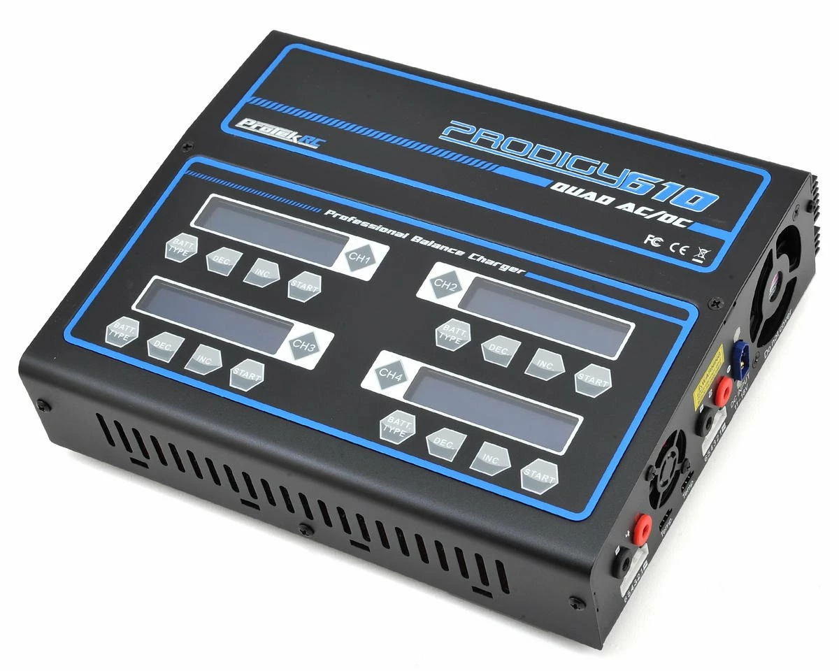 ProTek RC "Prodigy 610 QUAD AC" LiHV/LiPo AC/DC Battery Charger (6S/10A/100W x 4) 3 ProTek RC "Prodigy 610 QUAD AC" LiHV/LiPo AC/DC Battery Charger (6S/10A/100W x 4)