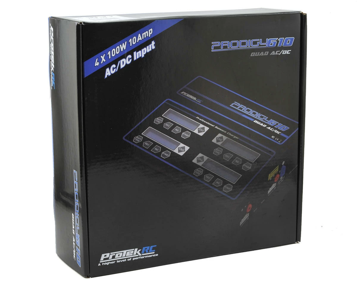 ProTek RC "Prodigy 610 QUAD AC" LiHV/LiPo AC/DC Battery Charger (6S/10A/100W x 4) 7 ProTek RC "Prodigy 610 QUAD AC" LiHV/LiPo AC/DC Battery Charger (6S/10A/100W x 4) - Image 5