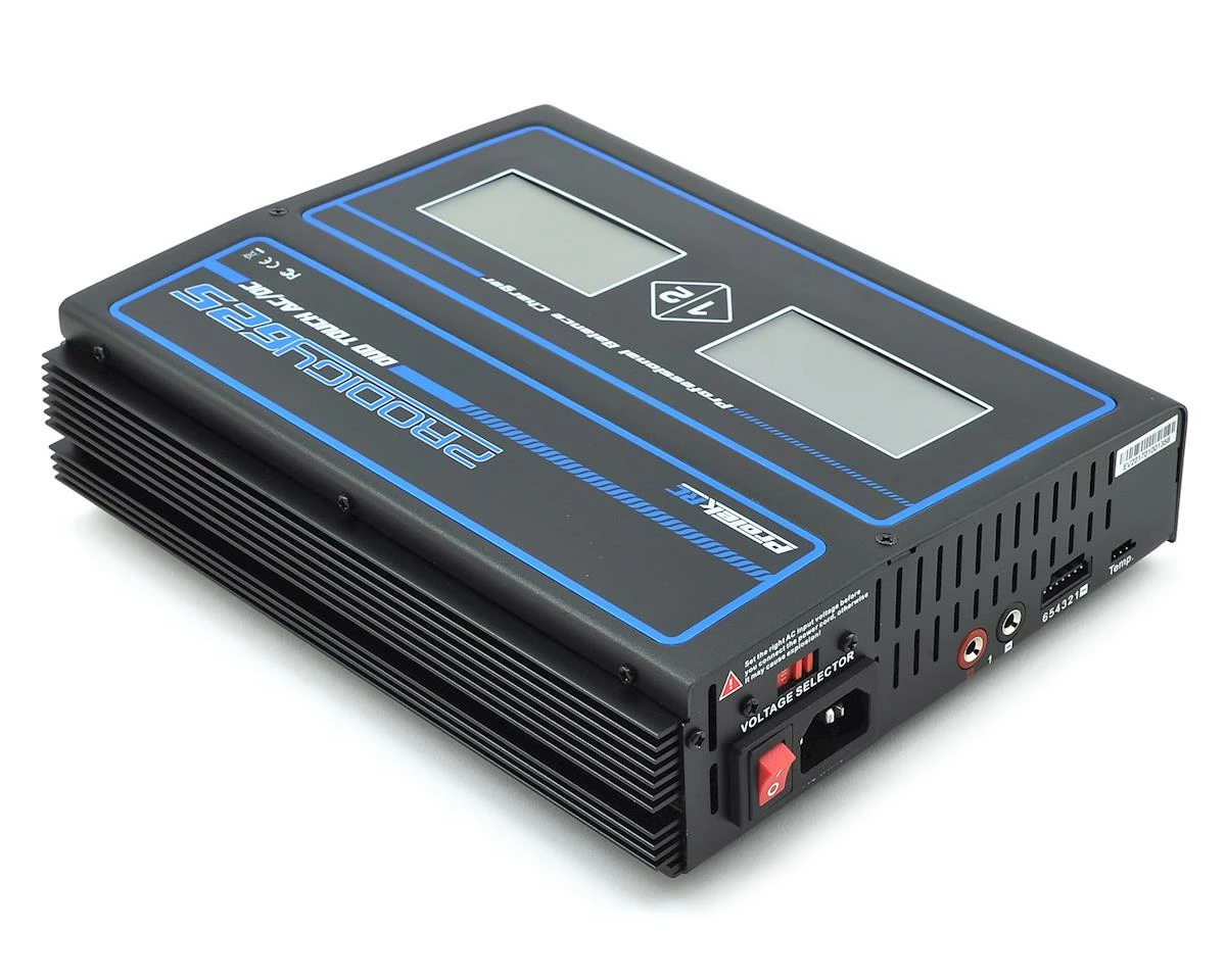 ProTek RC "Prodigy 625 DUO Touch AC" LiHV/LiPo AC/DC Battery Charger (6S/25A/200W x 2) 4 ProTek RC "Prodigy 625 DUO Touch AC" LiHV/LiPo AC/DC Battery Charger (6S/25A/200W x 2) - Image 2